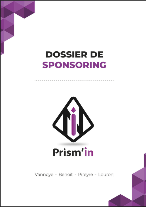 Dossier de sponsoring Prism'in